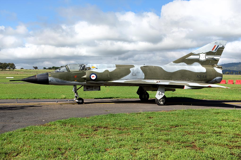 Dassault Mirage IIIO(F) RAAF A3-44 with Hunter Fighter Collection, Scone NSW