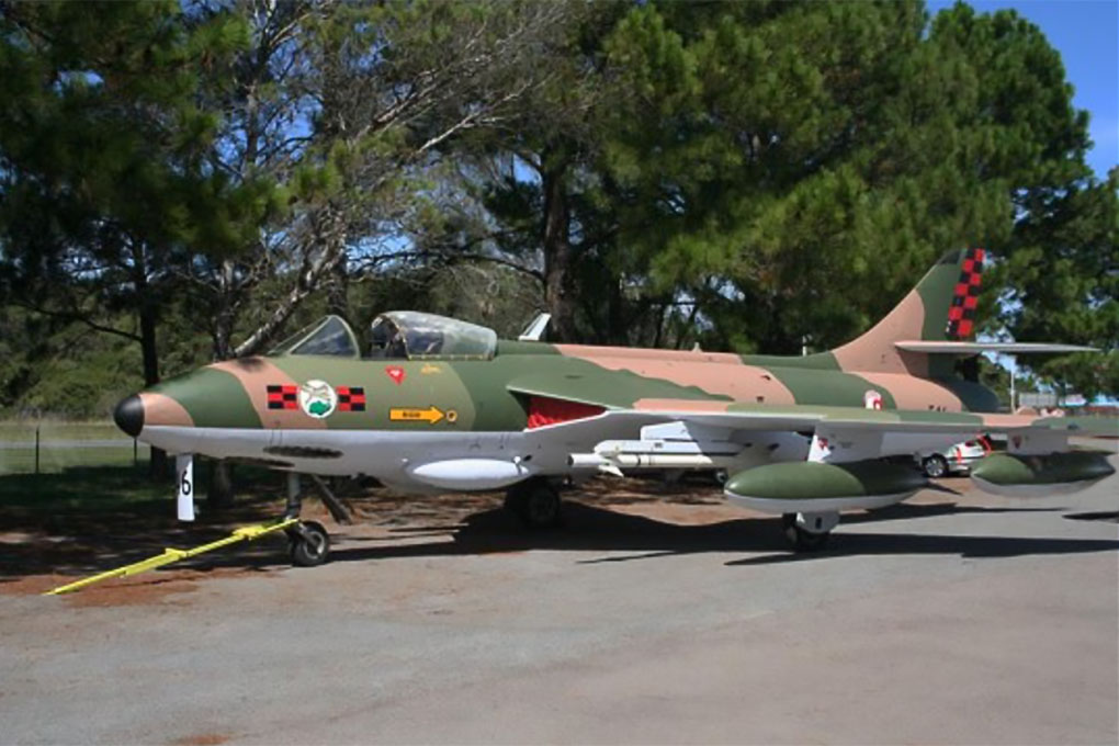 Hawker Hunter F74S RSAF 546 at Hunter Fighter Collection at Scone NSW