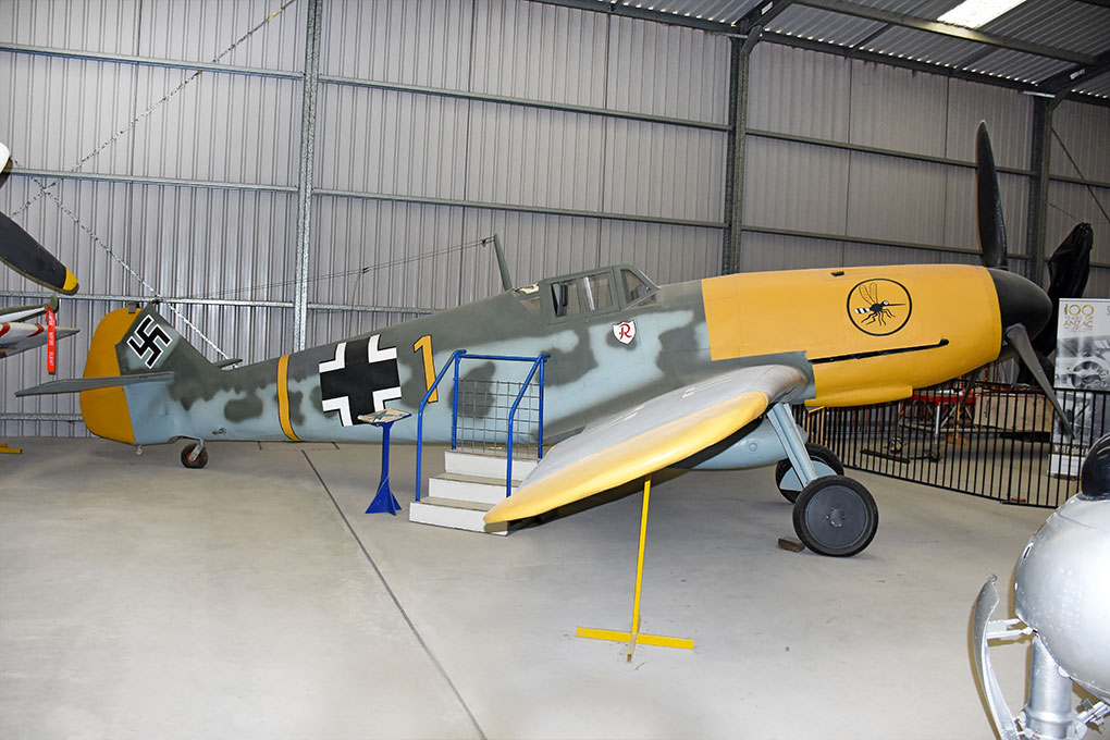 Messerschmitt Bf 109G replica at Hunter Fighter Collection Inc. Scone NSW